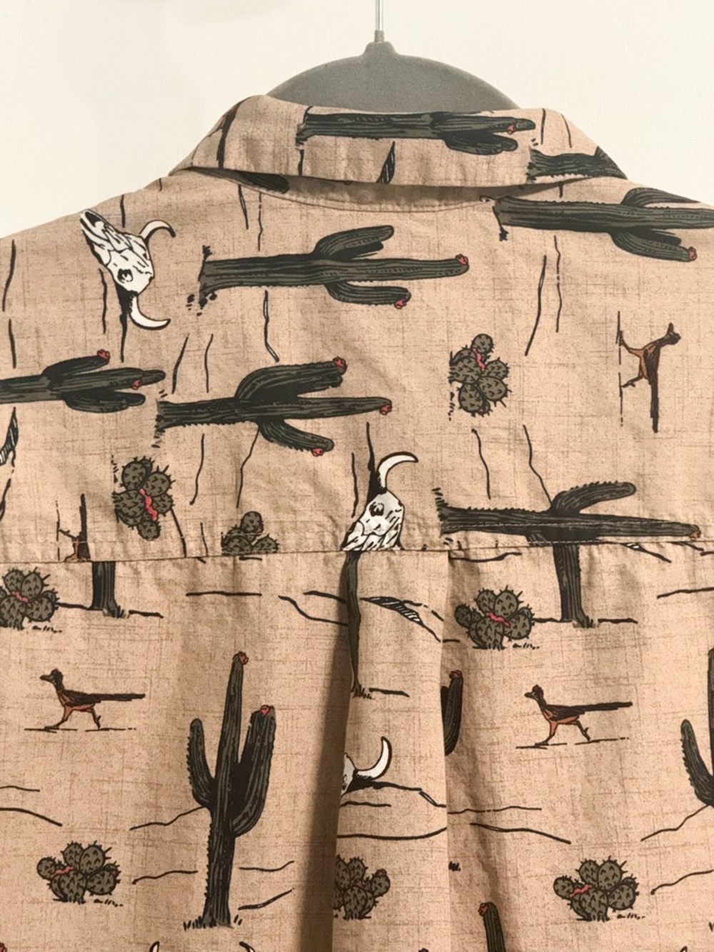 Cinch Desert Print Button Down Shirt XS Western Cactus Skull Cowboy - Picture 10 of 11
